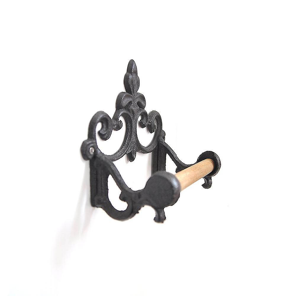 Vintage Cast Iron Toilet Paper Holder For Kitchen And Bathroomblack1pcs