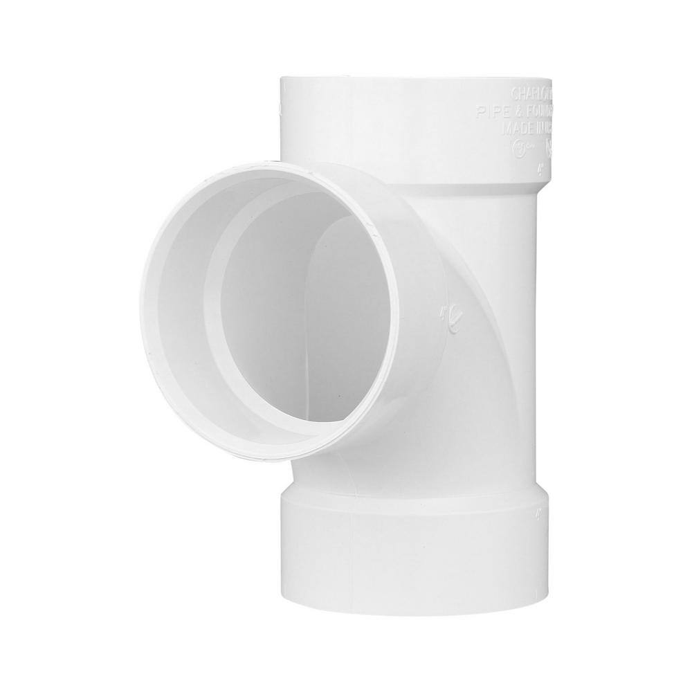 Charlotte Pipe 3 in. DWV PVC Sanitary Tee PVC004001200HD