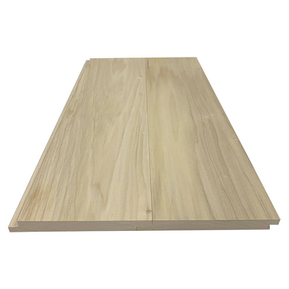 Swaner Hardwood 1 in. x 6 in. x 8 ft. Poplar Shiplap Board (2-Pack) OL1X6X8SHIPLAP