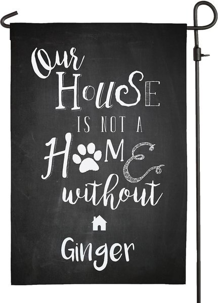 Custom Personalization Solutions Our House Is Not A Home Without A Dog Personalized Garden Flag