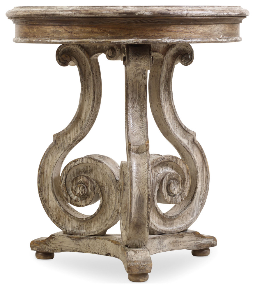 Chatelet Scroll Accent Table   French Country   Side Tables And End Tables   by HedgeApple  Houzz