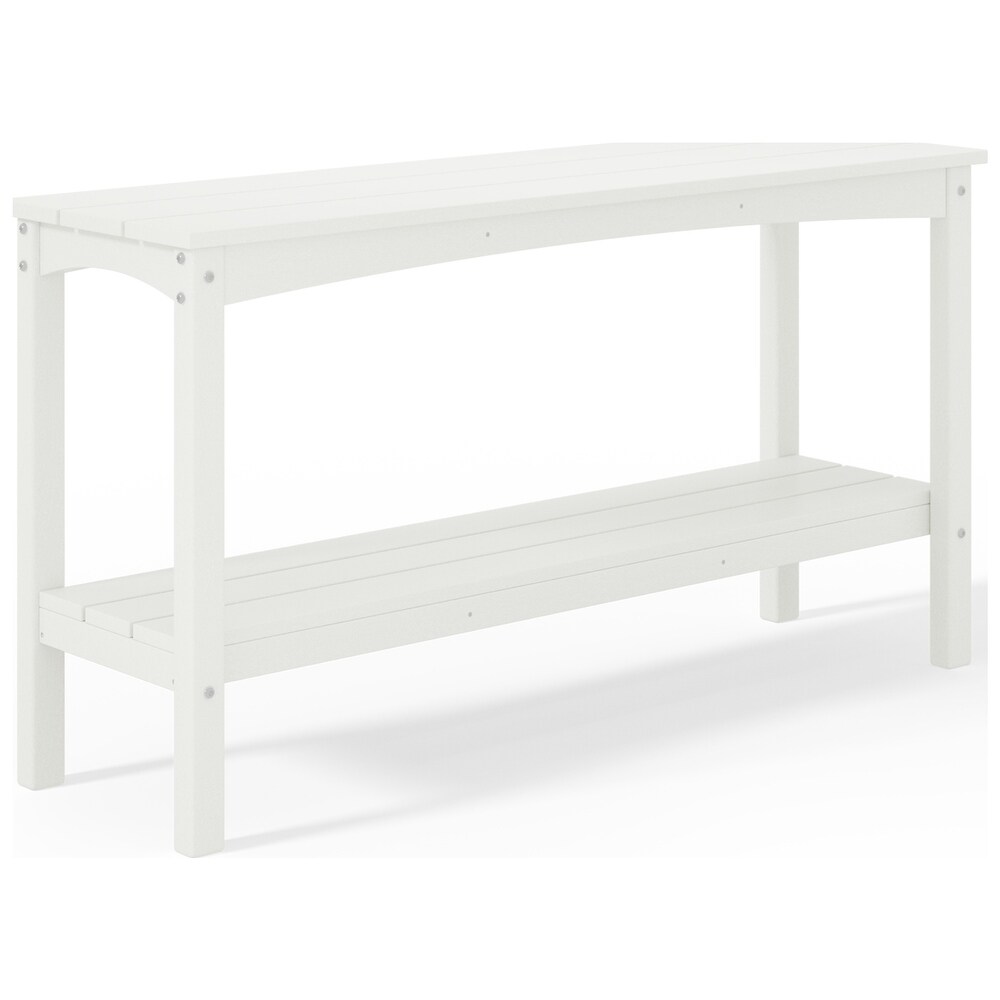 POLYTRENDS Laguna  Weather Poly Outdoor Console Table �C Two Shelf