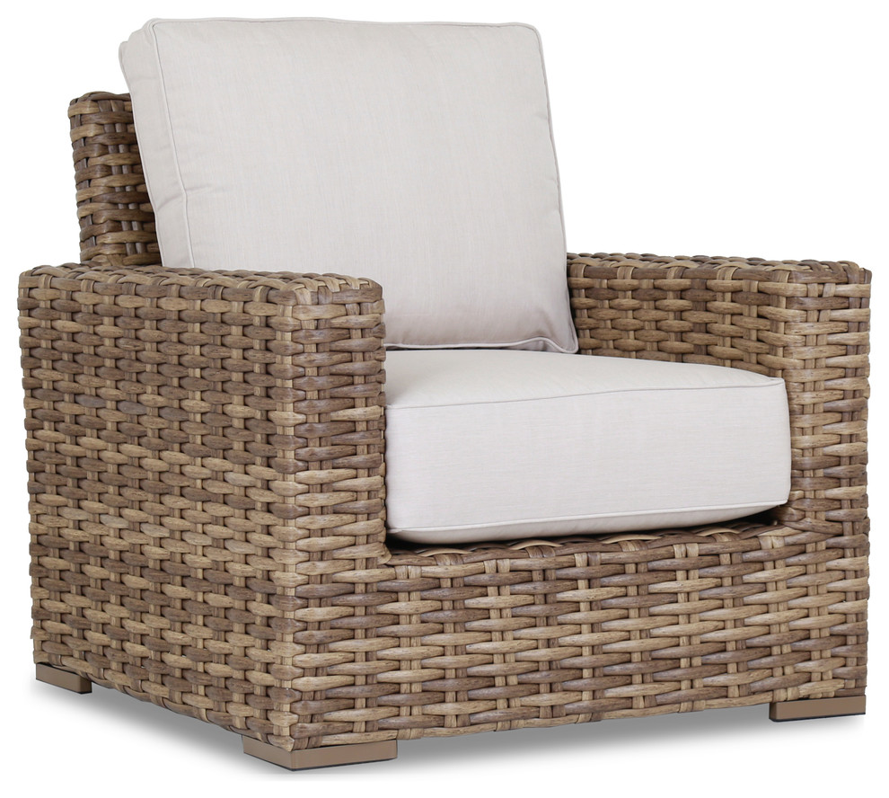 Havana Club Chair With Cushions  Canvas Flax   Tropical   Outdoor Lounge Chairs   by Sunset West Outdoor Furniture  Houzz