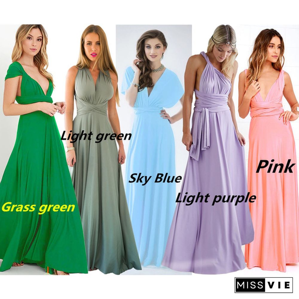 Women's Fashion Sexy Dress Formal Dress A Variety Of Ways To Wear Cross-Flush Sexy Skirt 15 Colors