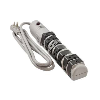 AC WORKS 8-Outlet 6 ft. SJT 143 Rotating Power Strip with Surge Protection PSROT-072