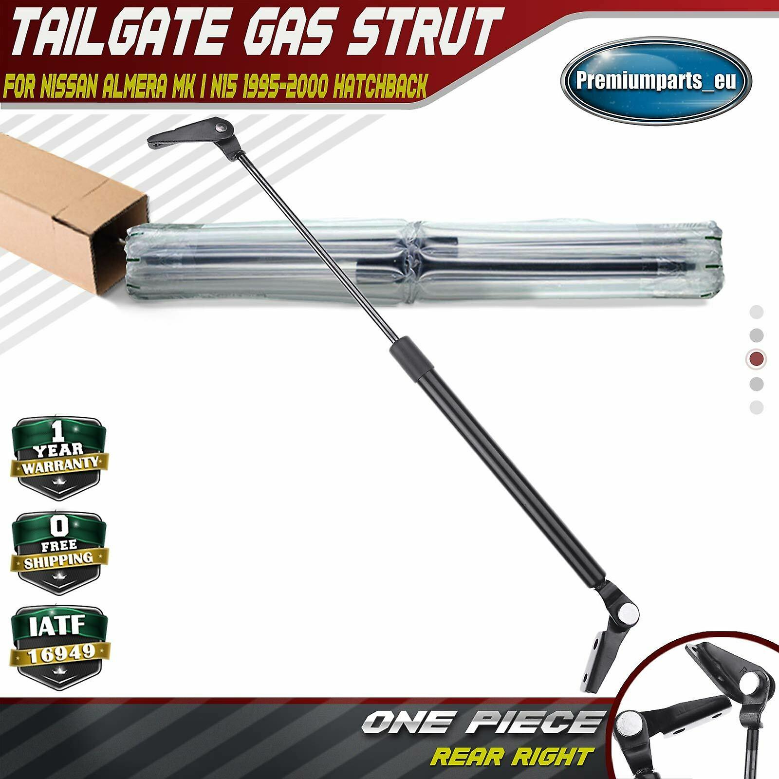 Rear right tailgate boot gas strut for nissan almera i n15 1995-2000 904500n000