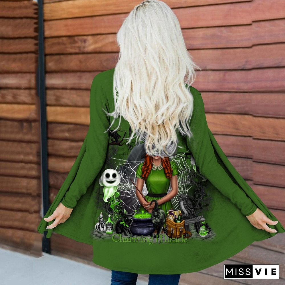 Fright Night Halloween Theme Women Jacket