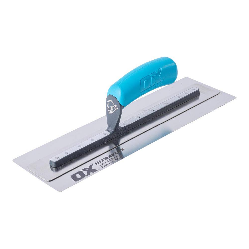 OX TOOLS 14 in. 355 mm x 110 mm Pro Ultraflex Finishing Trowel OX-P530114