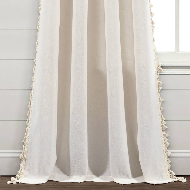 Linen Tassel Window Curtain Panel Lush D cor