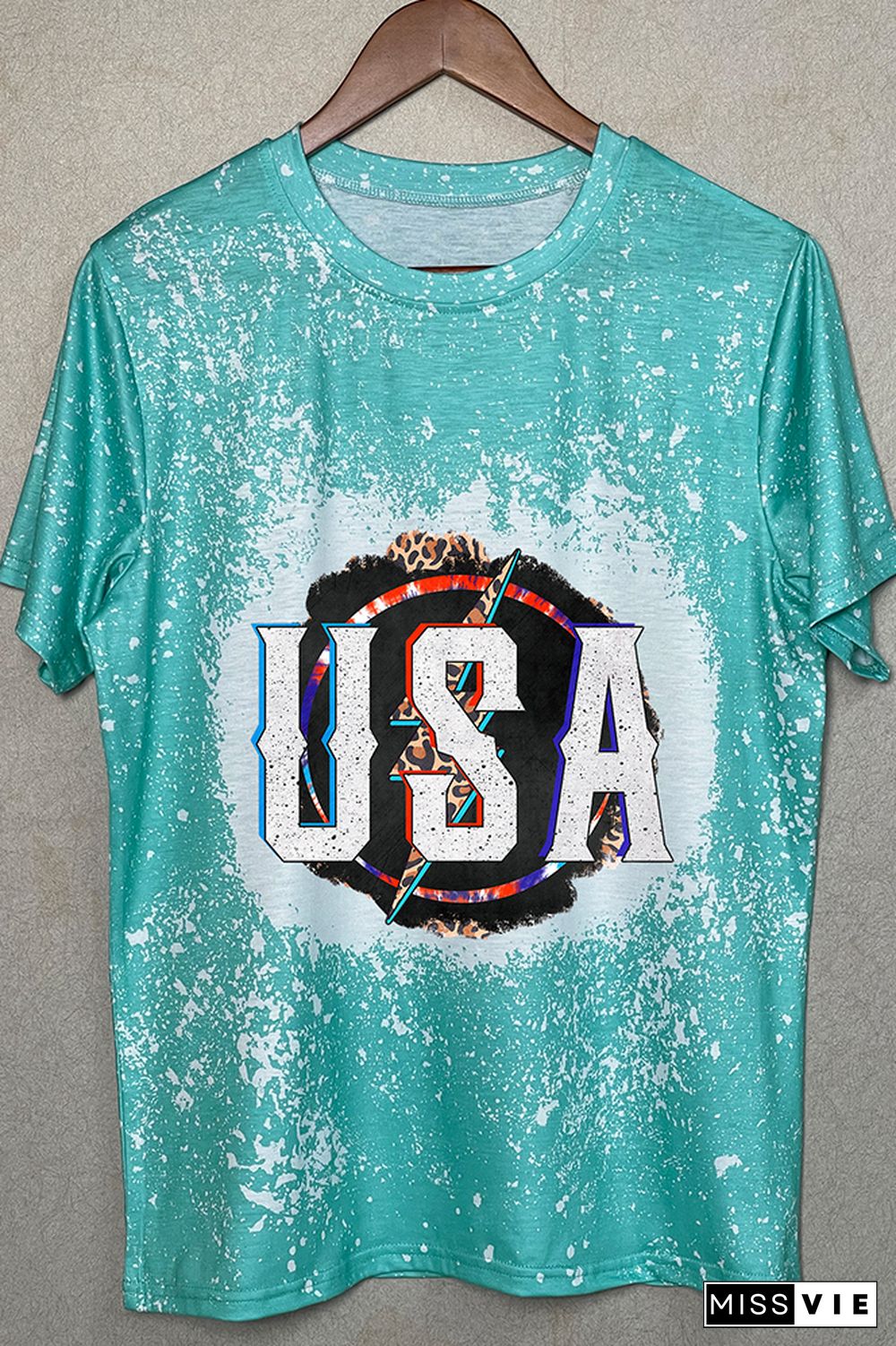 USA Lightning Graphic Tee Wholesale