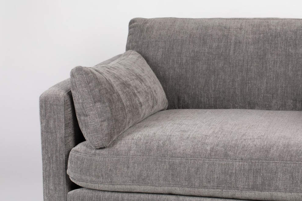 Dark Gray Upholstered Loveseat  Zuiver Summer   Midcentury   Loveseats   by Luxury Furnitures  Houzz