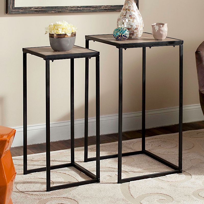 Safavieh Mid-Century Nesting End Table 2-piece Set