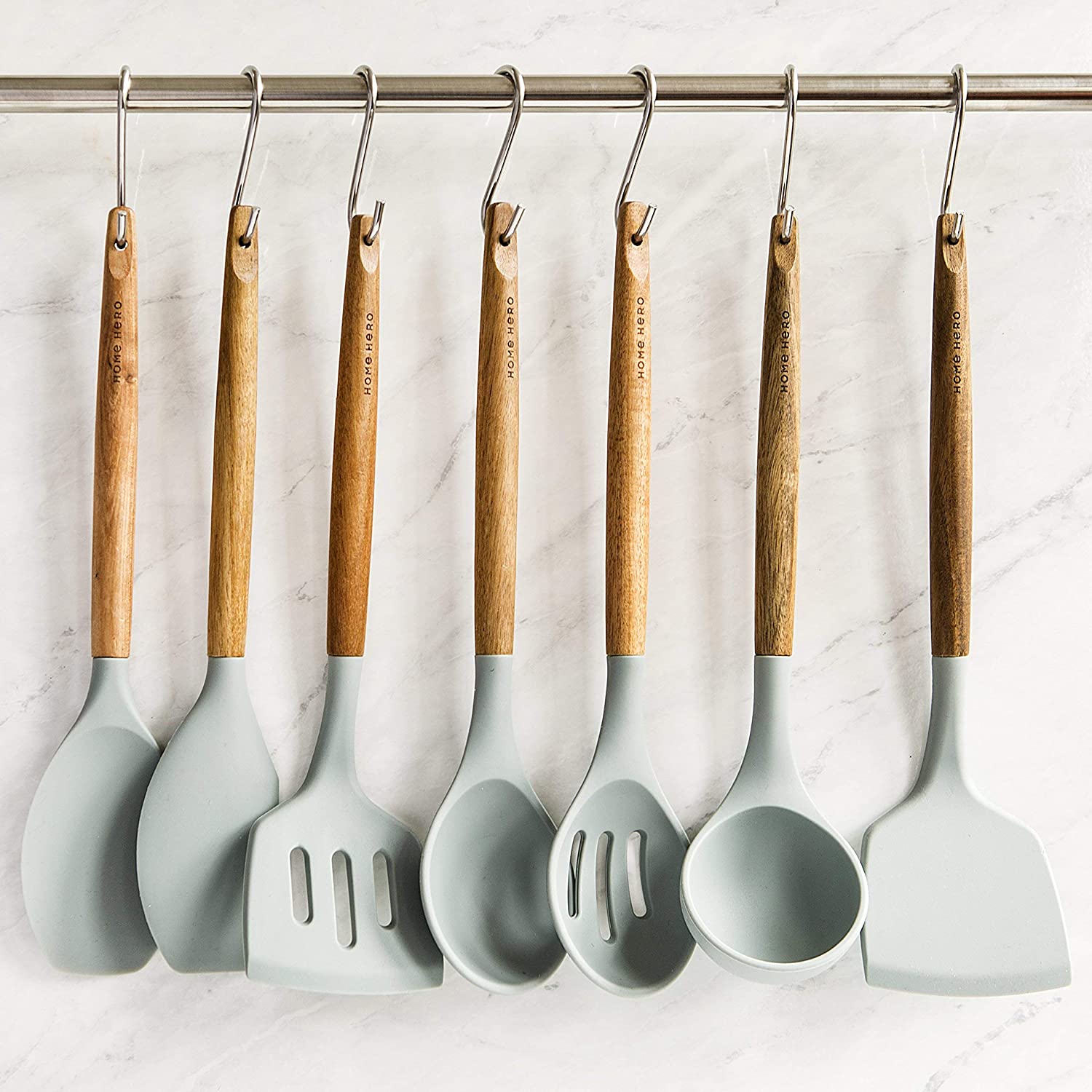 Silicone cooking utensils kitchen utensils set