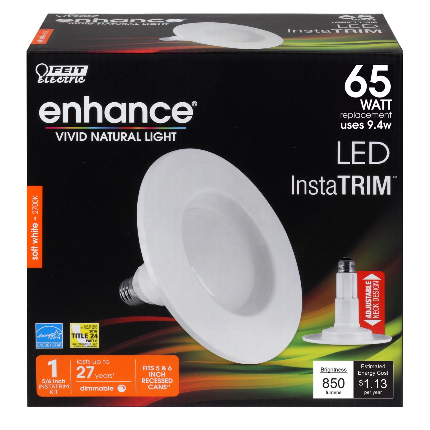 Feit Enhance PAR30 E26 (Medium) LED Bulb Soft White 65 Watt Equivalence 1 pk