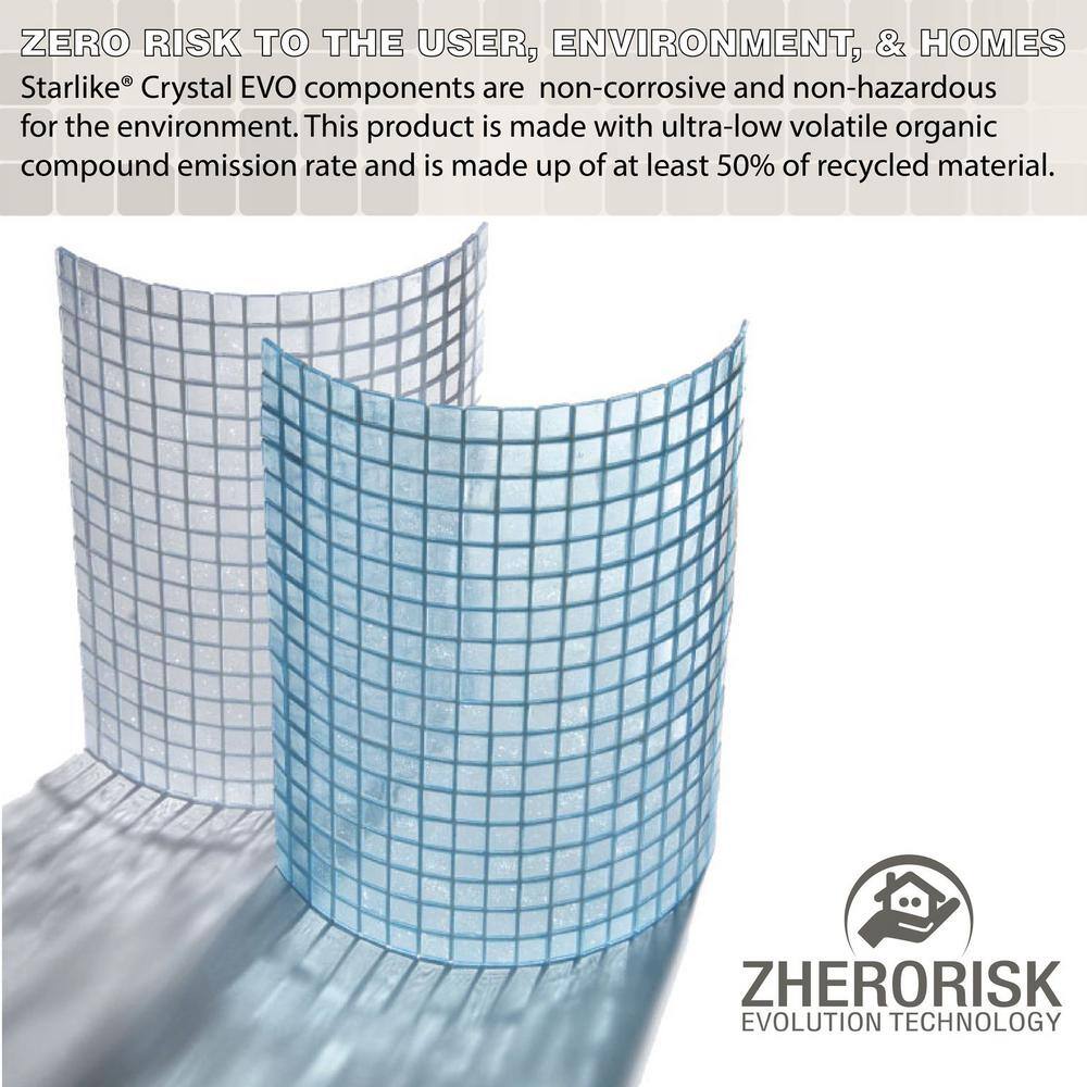 The Tile Doctor Starlike Crystal EVO 700 11 lbs. Translucent Glass Tile Grout 700 5kg-11lb