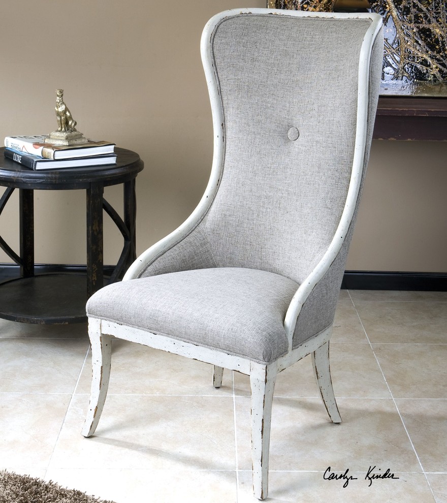 Uttermost Selam Aged Wing Chair   Traditional   Armchairs And Accent Chairs   by Furniture East Inc.  Houzz