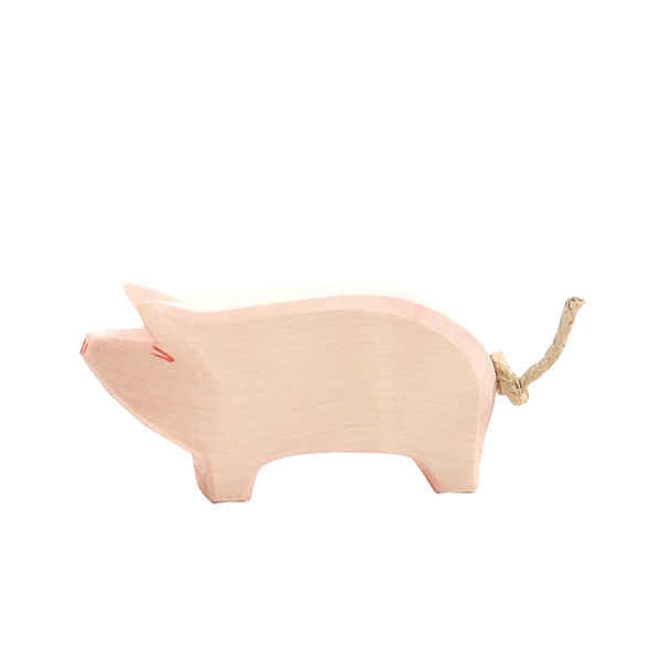 Spotted Pig Head High by Ostheimer Wooden Toys