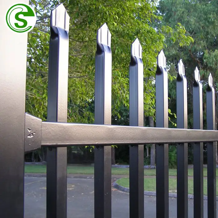 OEM OMD Factory Supply Galvanized Outdoor metal tubular security wrought iron Picket Fence Panels