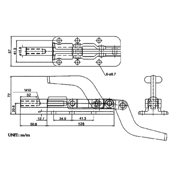 ABS Import Tools HEAVY DUTY PUSH   PULL FLANGED BA...