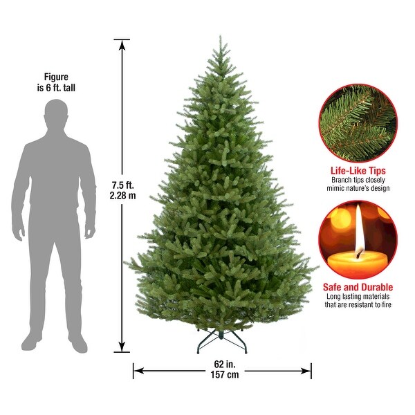 National Tree Company 7.5 ft. FeelReal Norway Hinged Tree