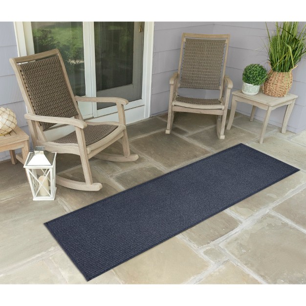 Liora Manne Calais Indoor outdoor Rug Navy