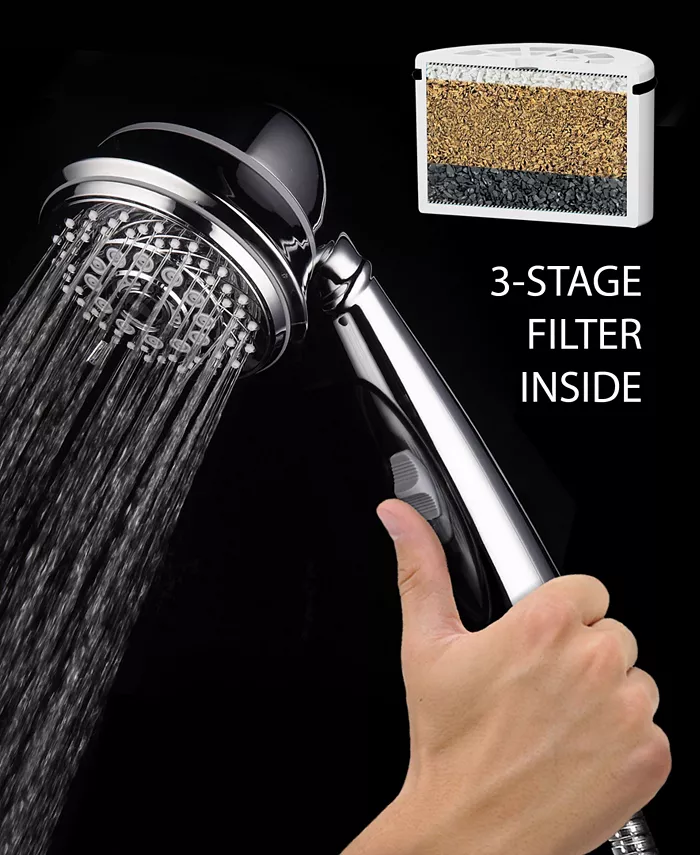 HotelSpa AquaCare By Hotel Spa 7-Setting Filtered Handheld Shower Head