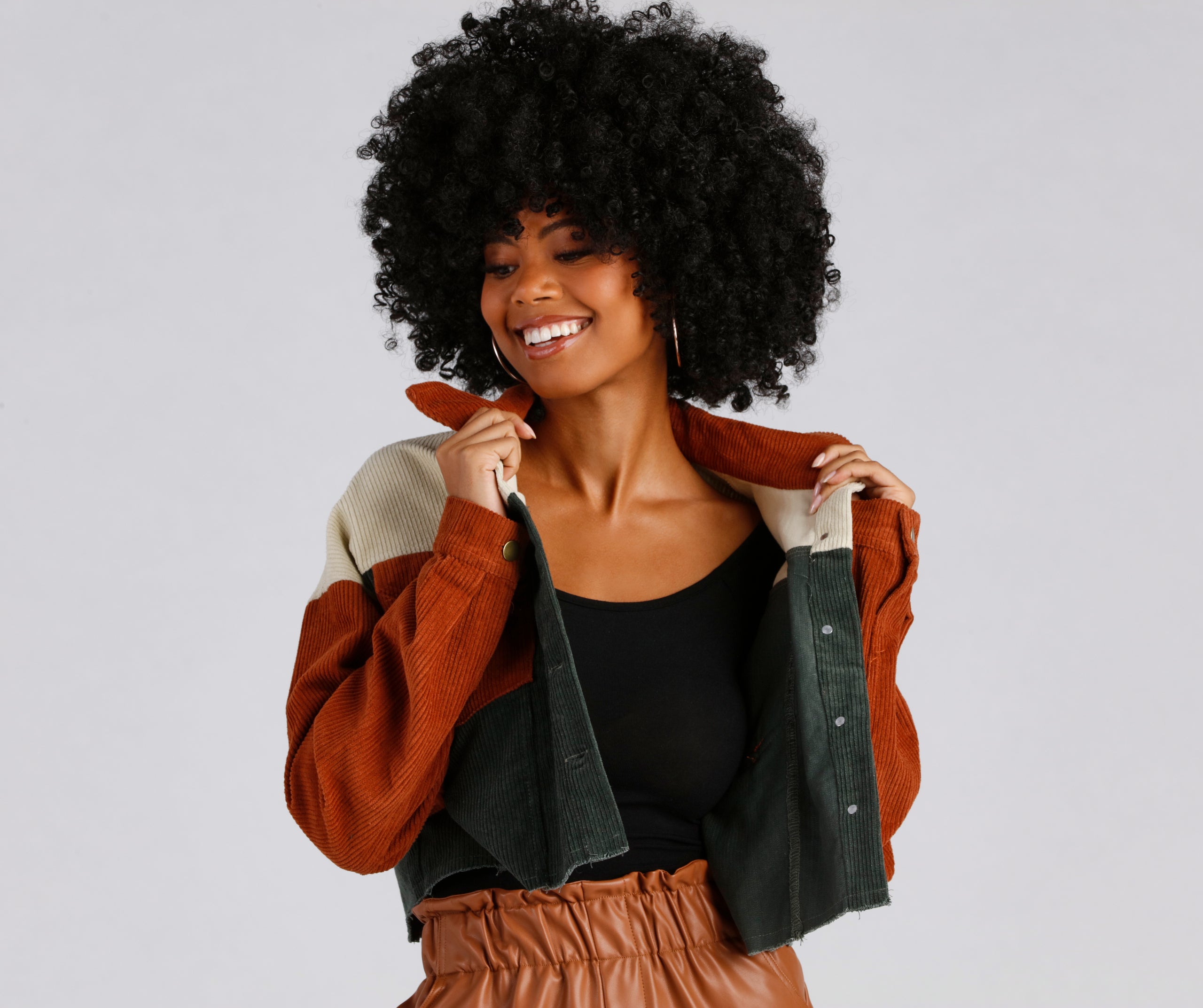 Trendy Find Cropped Corduroy Jacket