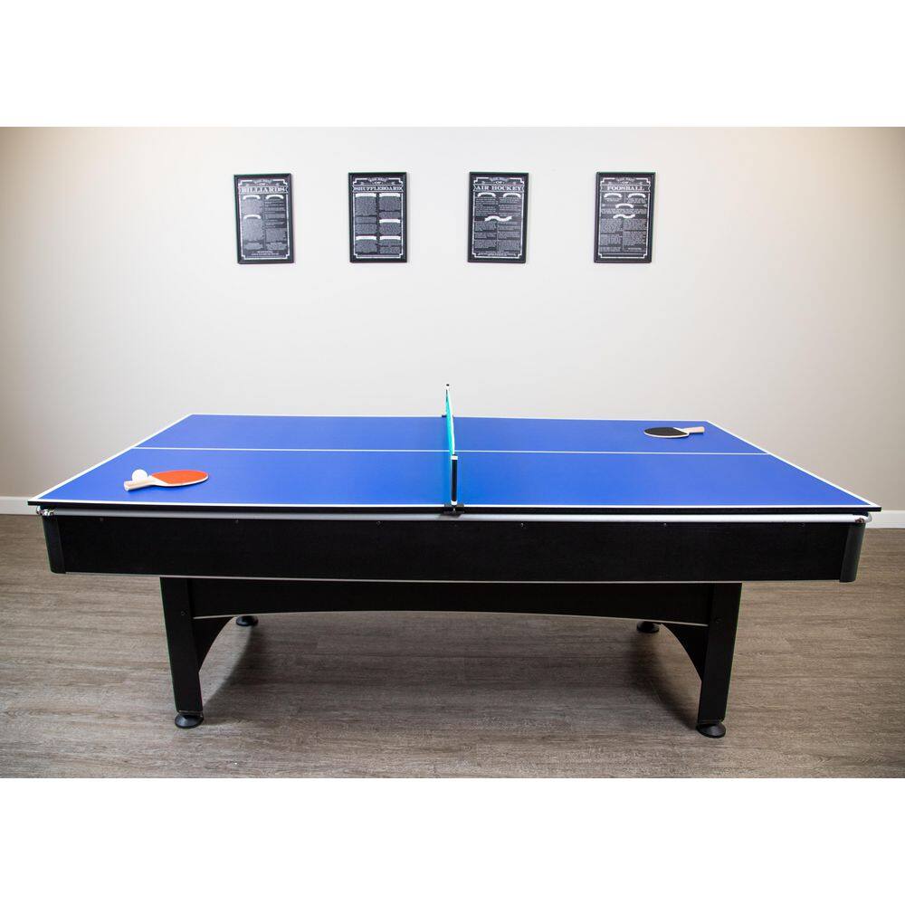 Hathaway Maverick 7 ft. Pool and Table Tennis Multi Game Set with Cues Paddles and Balls BG1023