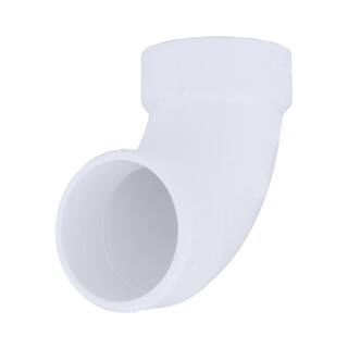 Charlotte Pipe 4 in. PVC DWV 90-Degree Hub x Hub Street Elbow Fitting PVC003021400HD