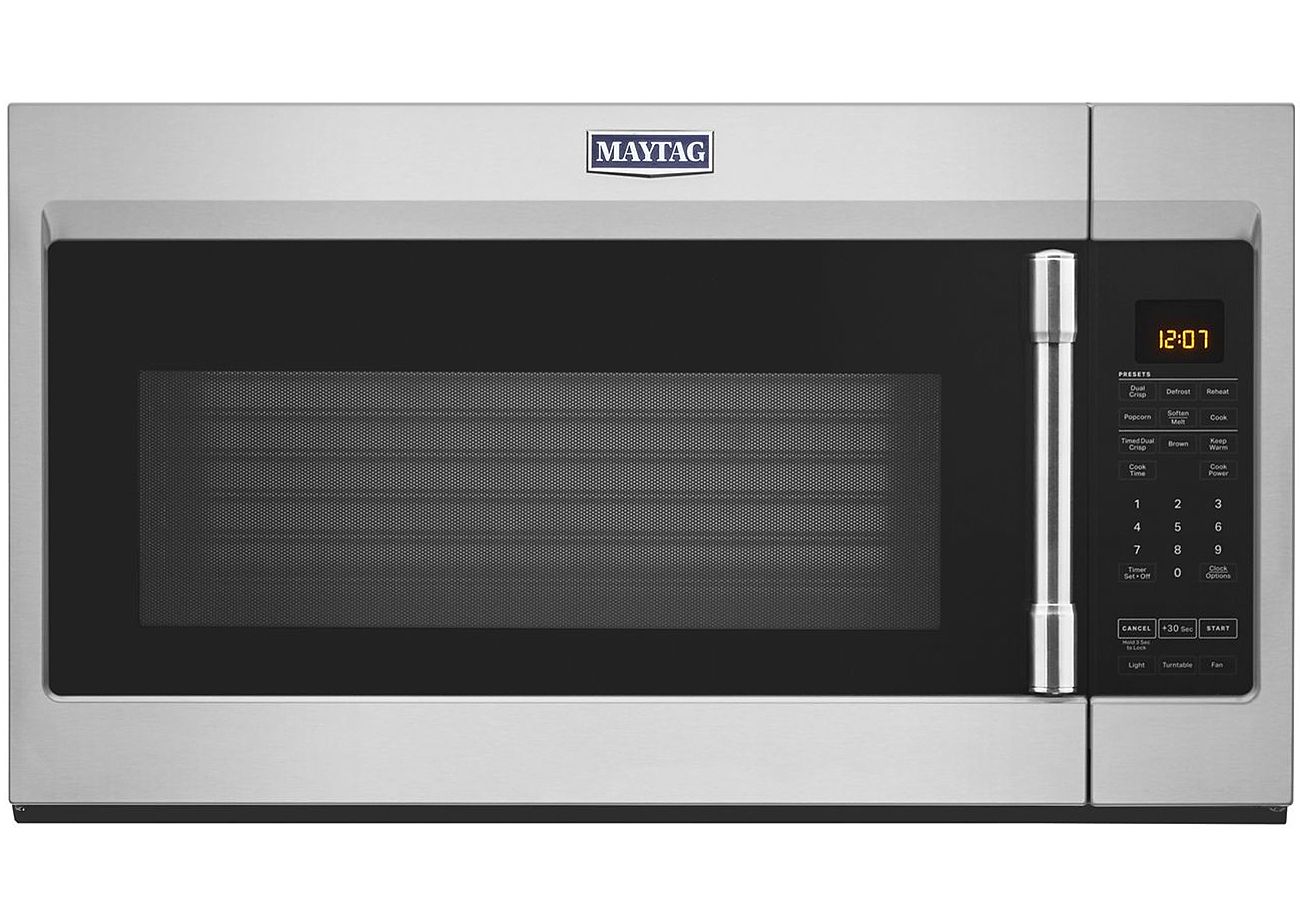 Maytag 1.9 Cu. Ft. Fingerprint Resistant Stainless Steel Over-The-Range Microwave With Dual Crisp Feature