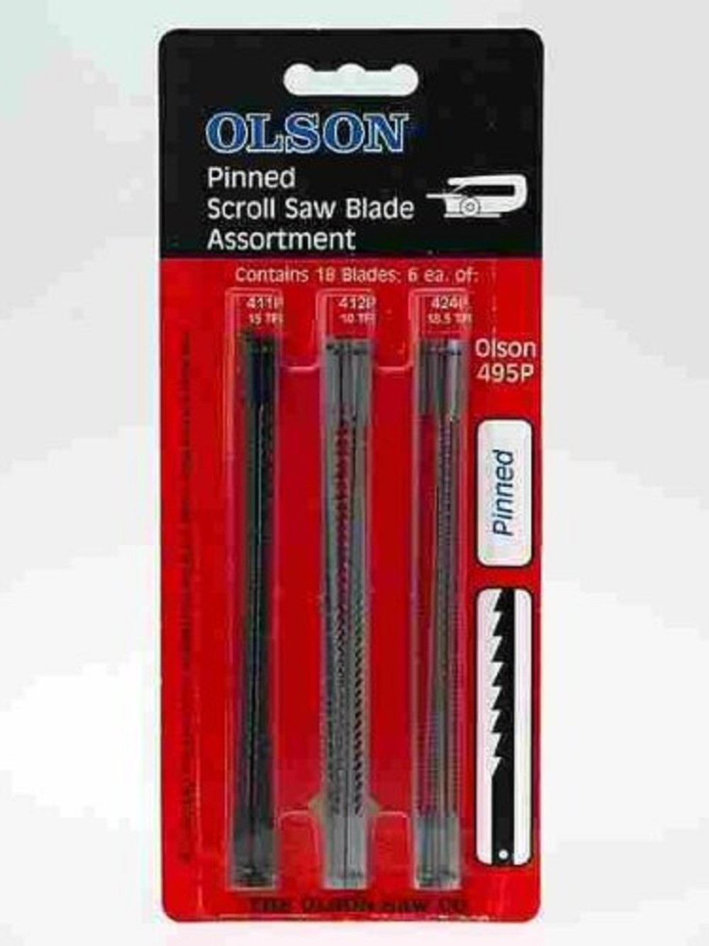 5 In. Pin End Scroll Saw Blades Assortment