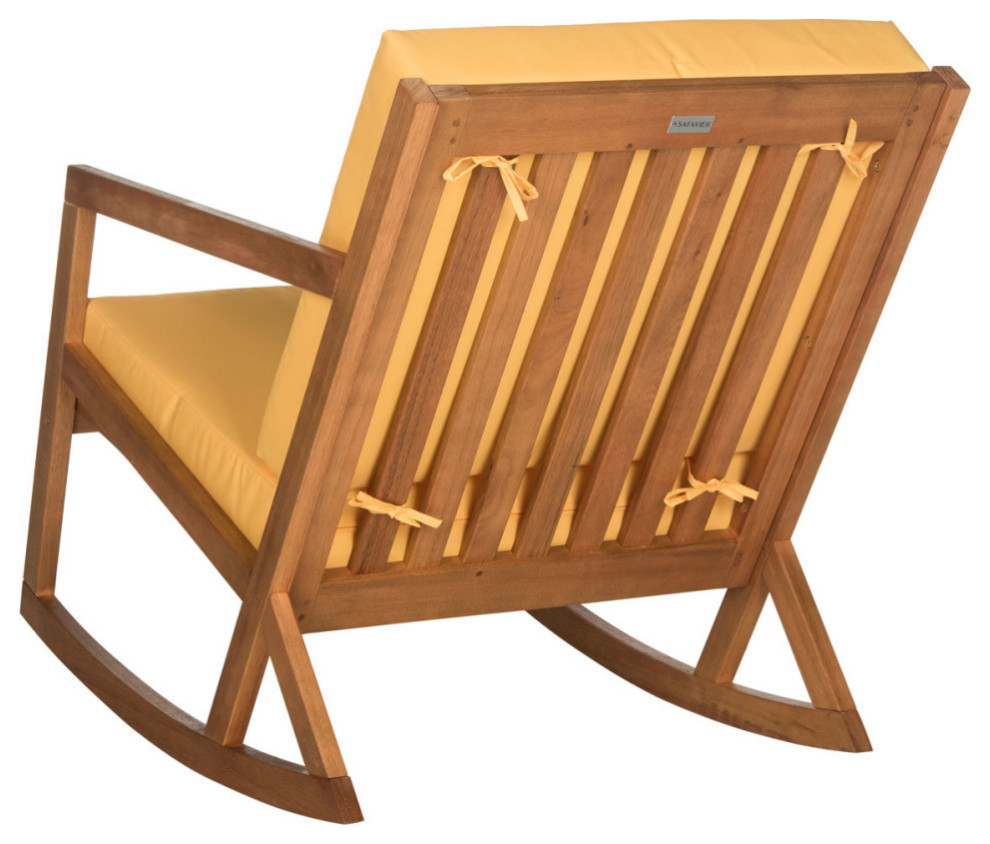 Cori Rocking Chair Natural/ Yellow   Contemporary   Rocking Chairs   by AED Luxury Home Decor  Houzz