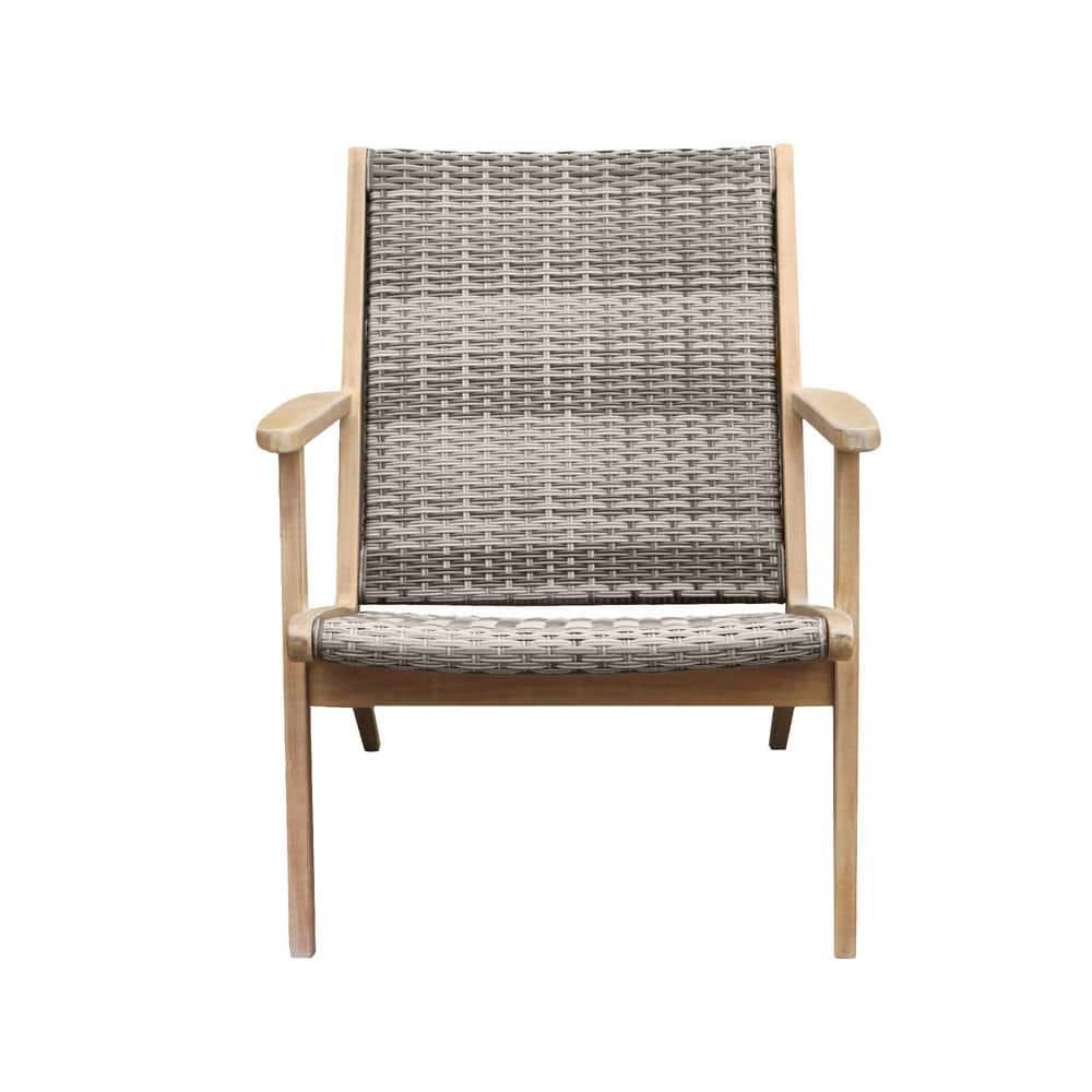 RST BRANDS Imani 3Piece Wood Wicker Patio Conversation Seating Set