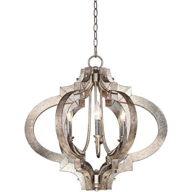 Wide Industrial 6 light Fixture For Dining Room Foyer Kitchen Island Entryway