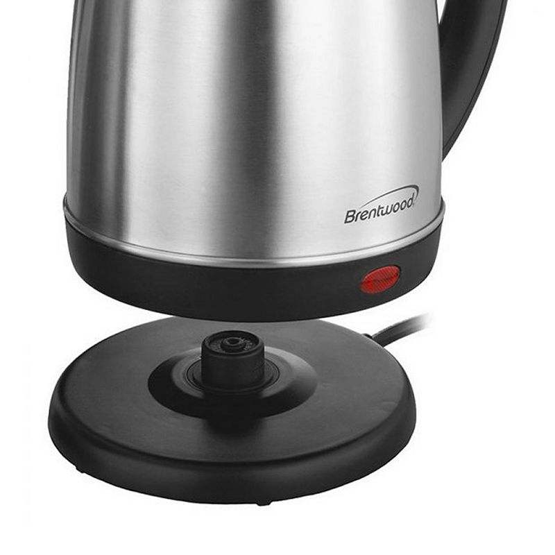 Brentwood 1.5 L Stainless Steel Electric Cordless Tea Kettle 1000W (Brushed)