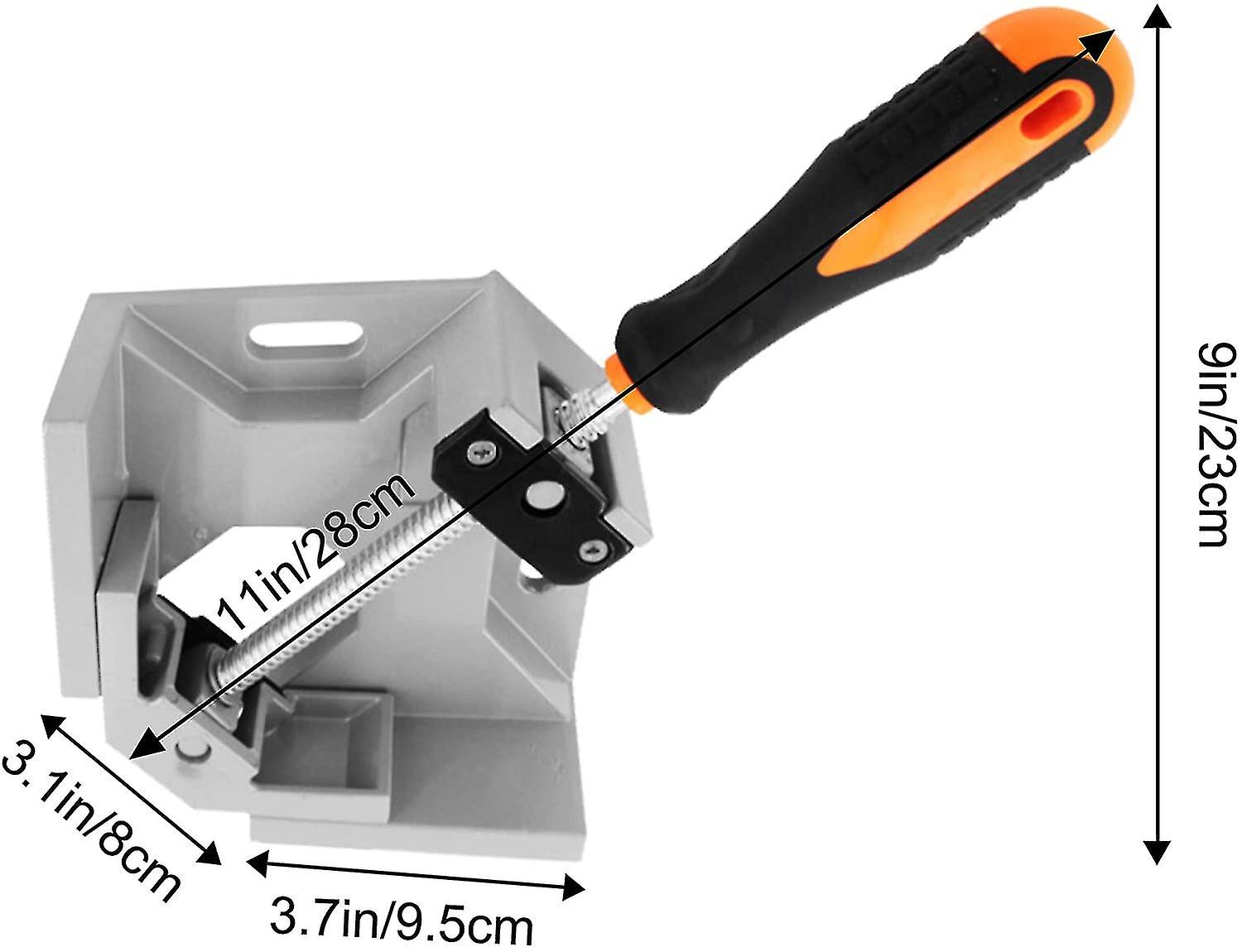 90 Degree Right Angle Clamp Double Handle Corner Clamp Screw Clamp Set Corner Clamp Miter Clamp For Picture Frame， Drawer