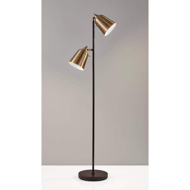 Malcolm Floor Lamp Black Adesso