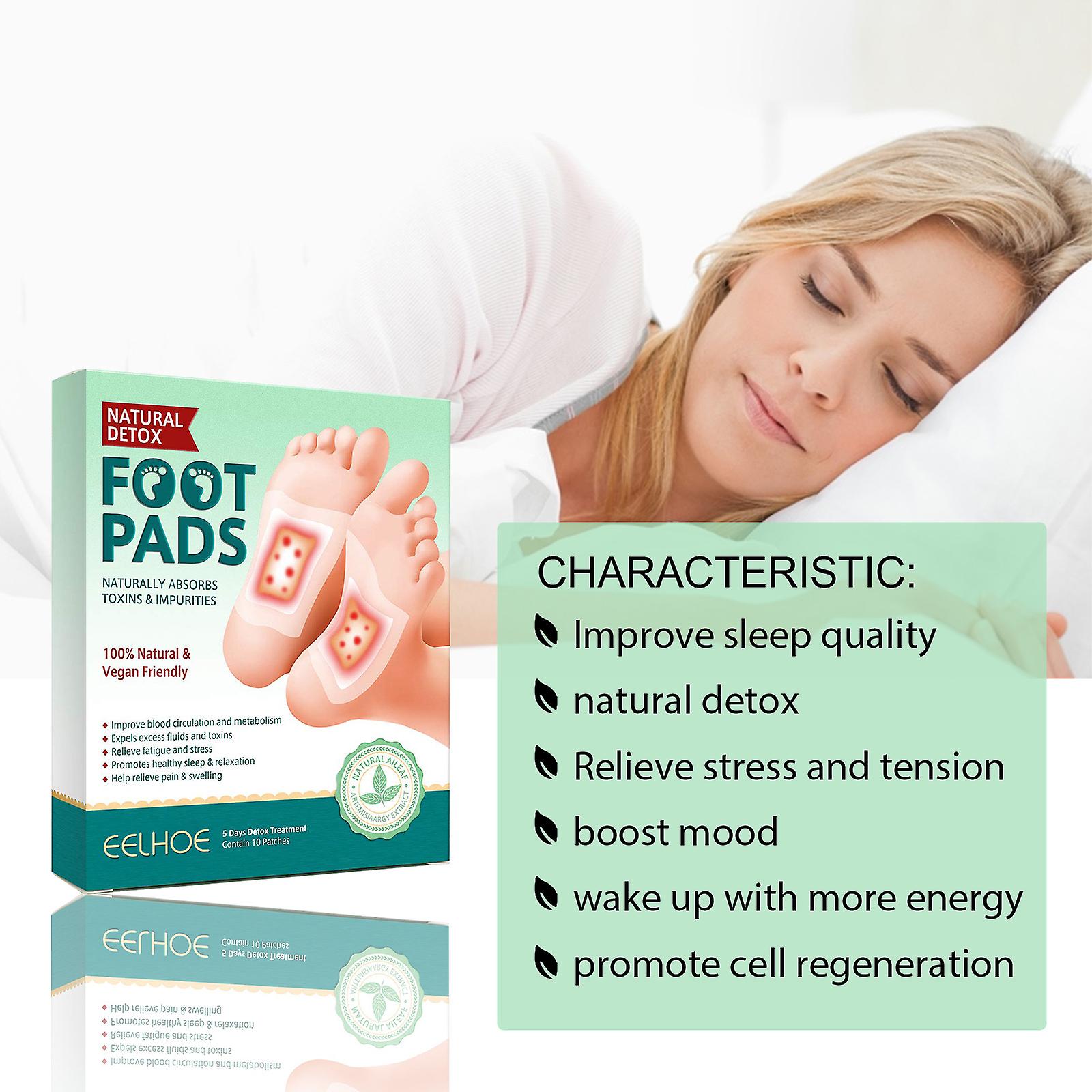 Foot Patch: Helps Sleep Relax Drive Away Cold Dampness Detoxification Cleanse The Body Relieve Stress And Cleanse The Body