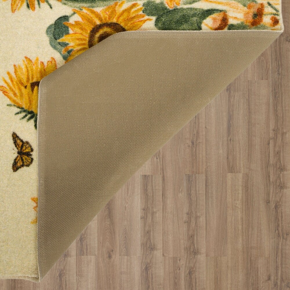 Mohawk Home Fall Sunflowers Kitchen Mat