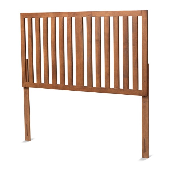 Oren Modern Ash Walnut Finished Wood Headboard - - 32969789