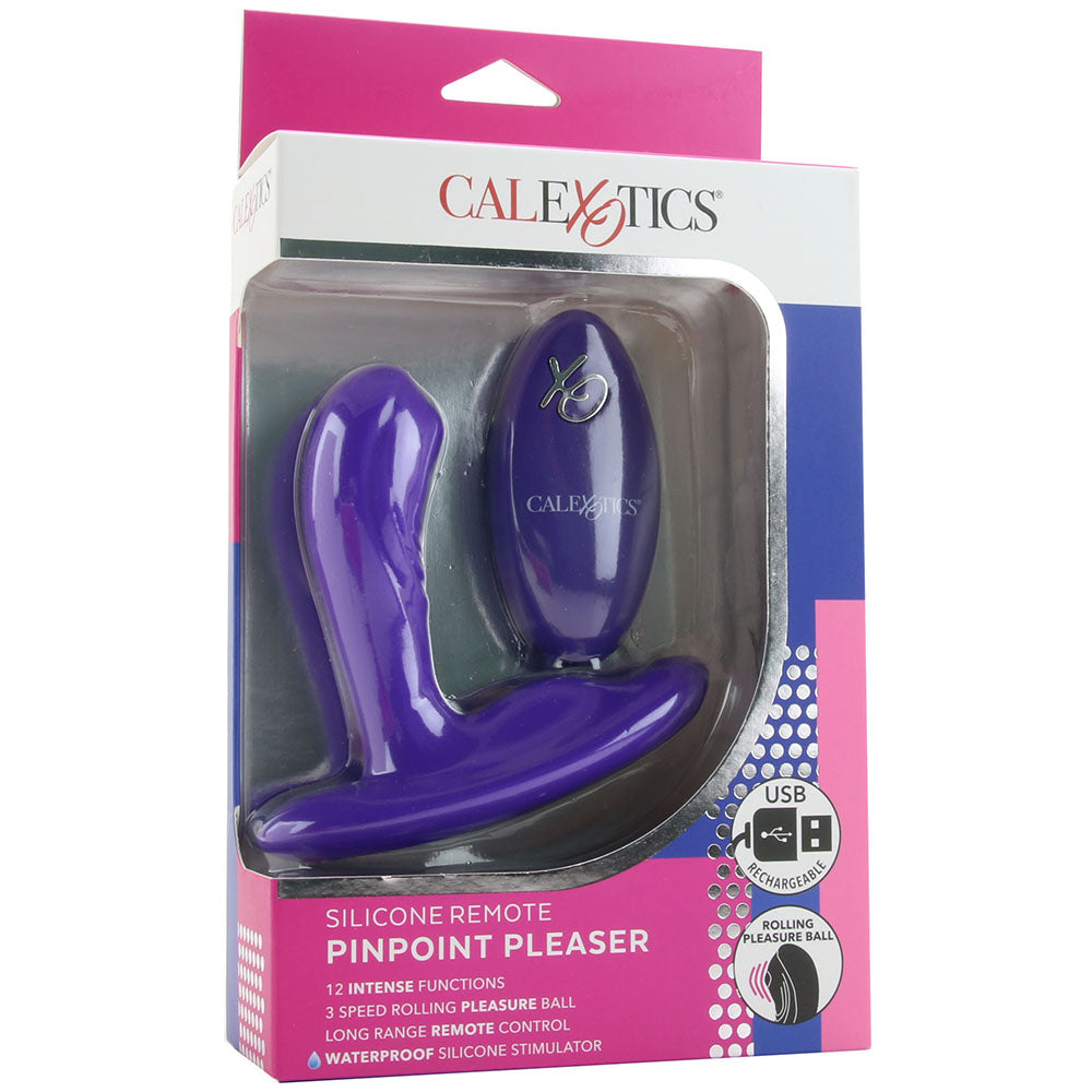 Silicone Remote PinPoint Pleaser P-Spot Vibe in Purple