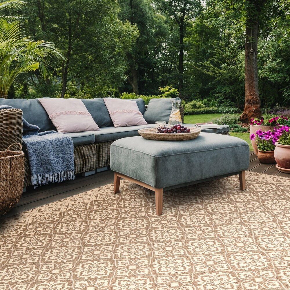 SAFAVIEH Courtyard Ardeth Indoor/ Outdoor Waterproof Patio Backyard Rug