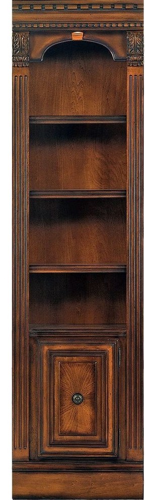 Parker House Huntington 21 quotOpen Top Bookcase  Pecan   Traditional   Bookcases   by Unlimited Furniture Group  Houzz