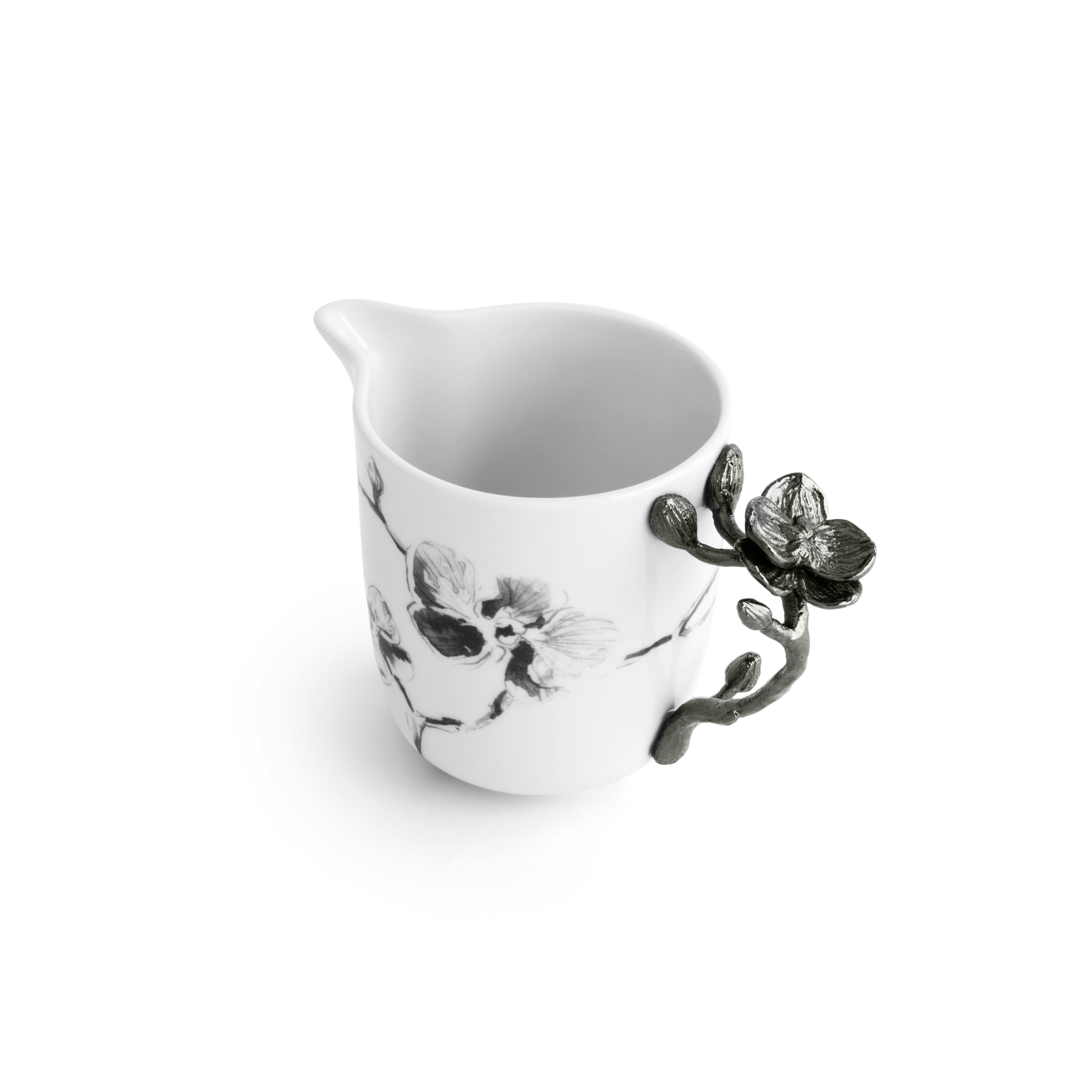 Black Orchid metal creamer