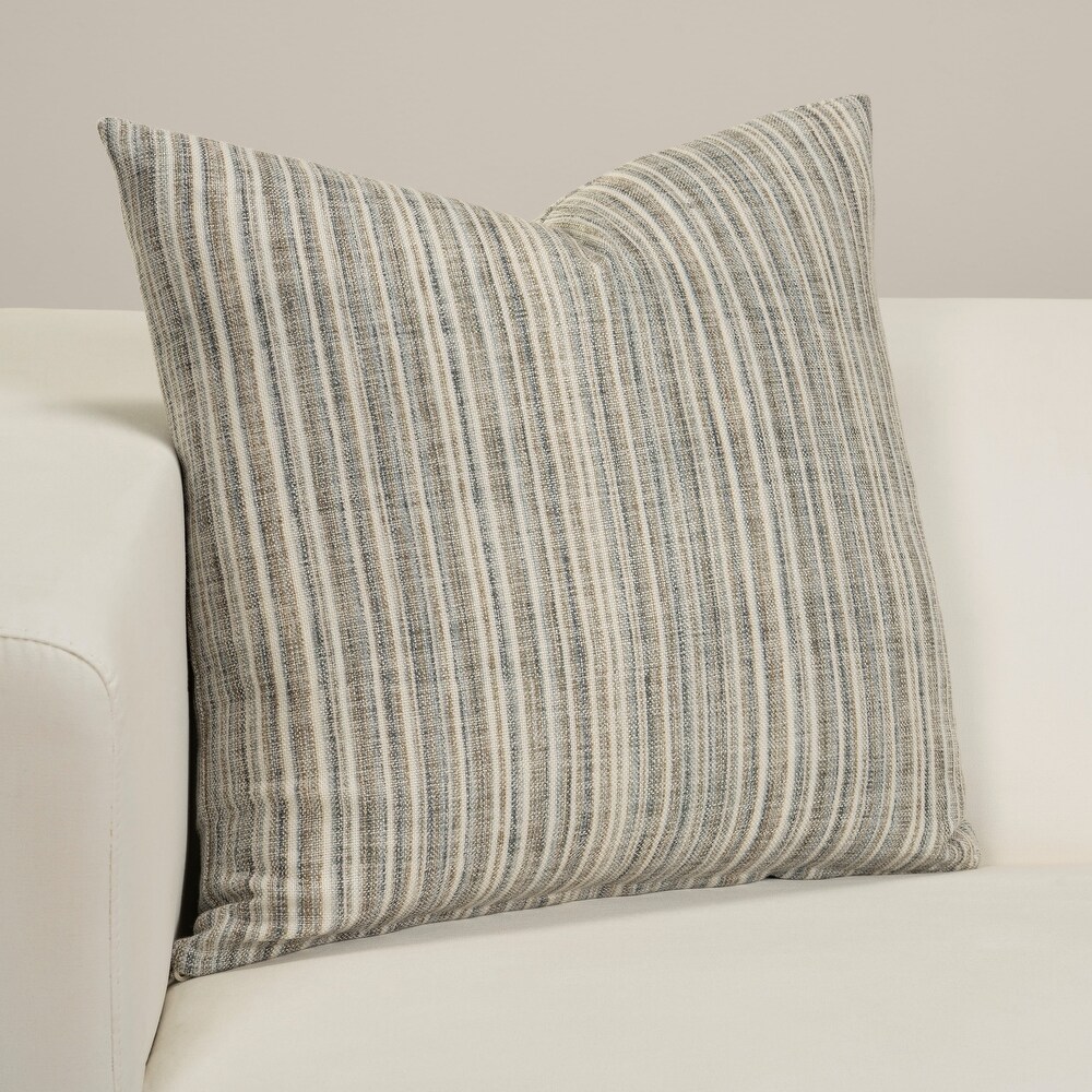 Bungalow Stripe Designer Throw Pillow