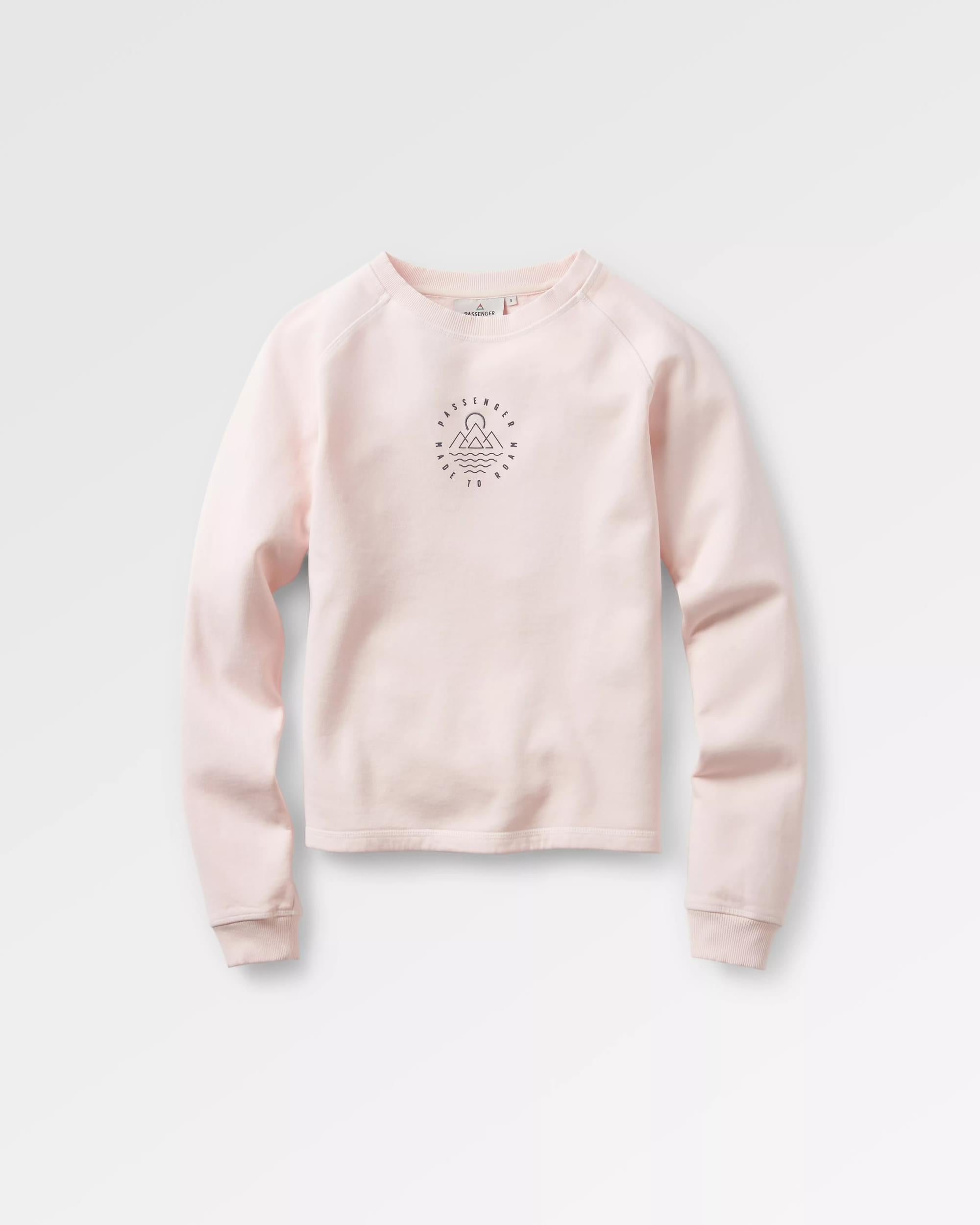 Remote Recycled Cotton Sweatshirt - Barely Pink