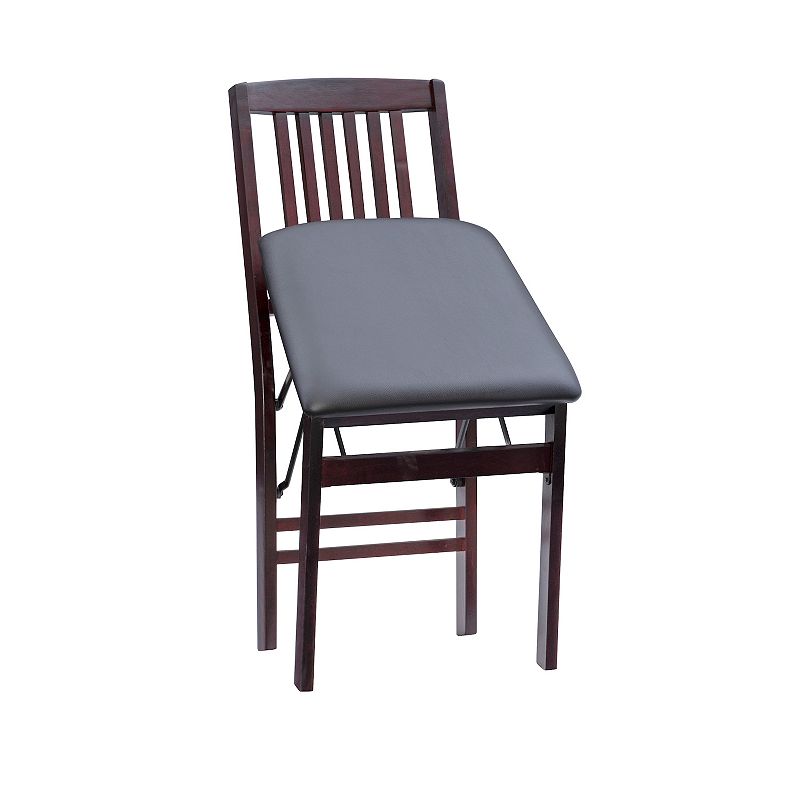 Linon Triena Mission-Back Folding Chair