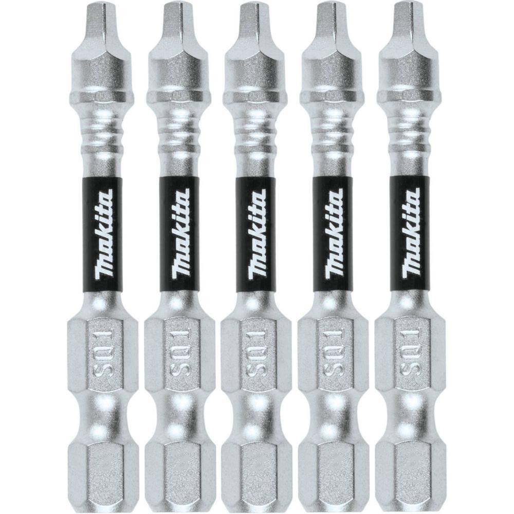 Makita Impact XPS #1 Square 2 in. Power Bit (5-Pack) E-00935