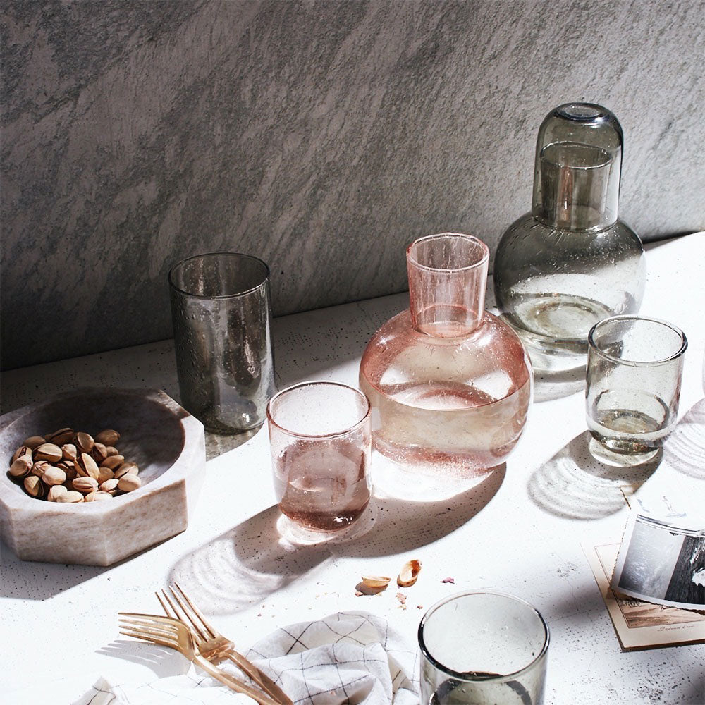 Hand-blown Tumblers - Deep Sage