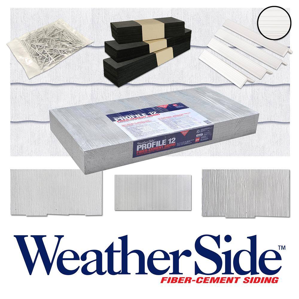 GAF Weatherside 1-34 in. White Siding Nails (Bag) 2332932